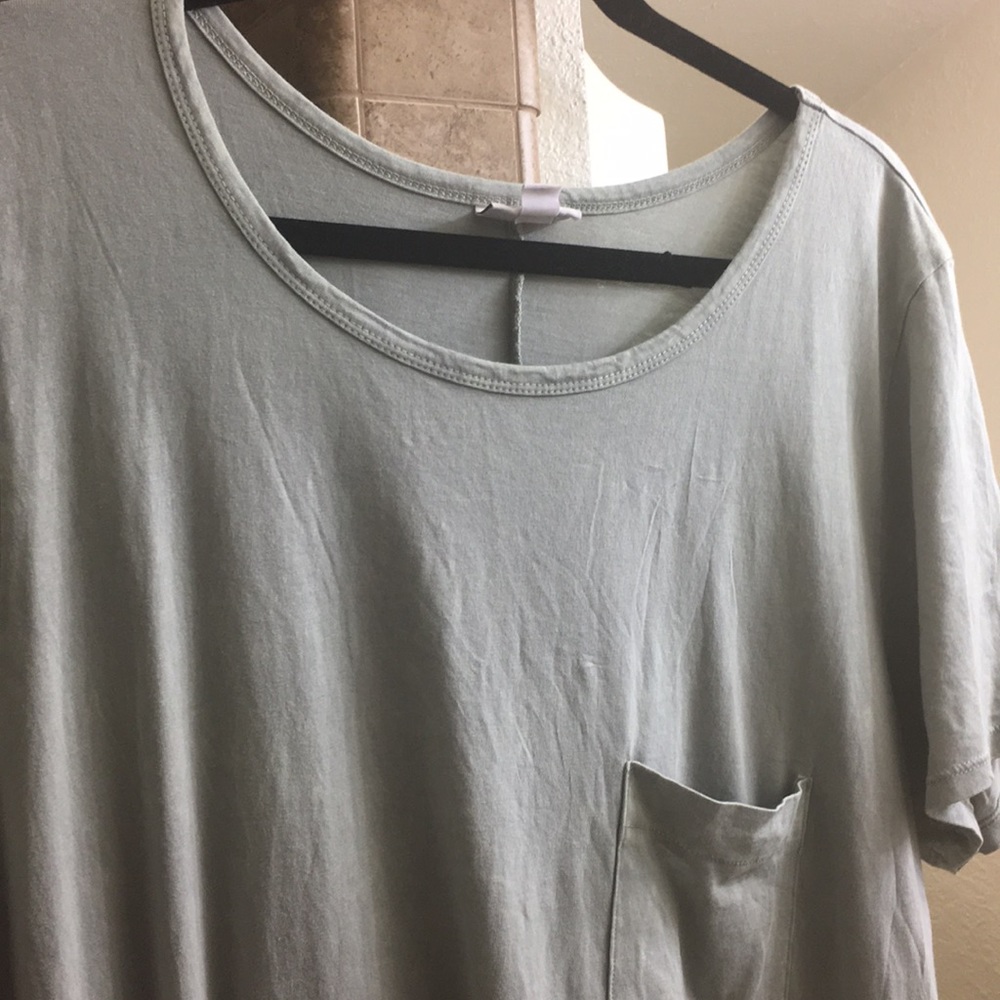 Lularoe “burnout” denim-look Carly. RESERVED!